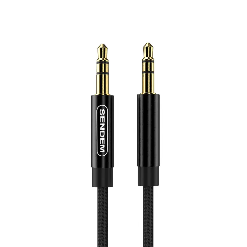 215 كابل SENDEM A02 صوت AUX 3.5mm إلى 3.5mm طول 2 متر - الصورة 1