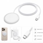 شاحن Apple MagSafe اللاسلكي مع كيبل USB-C بطول 1 متر