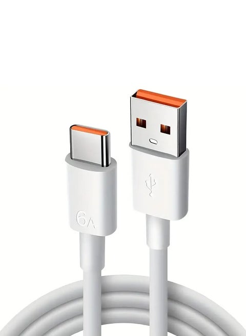 IMG-20260613-WA0525 كابل USB-A إلى USB-C سريع 6A سوبر تشارج - الصورة 1