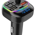 مرسل FM بلوتوث للسيارة مع شاحن Type-C + USB