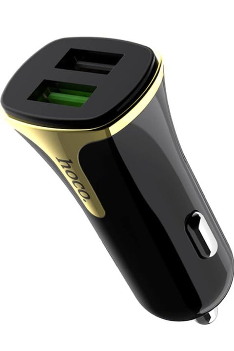 IMG-20260613-WA0587 شاحن سيارة Hoco دبل USB QC3.0 - موديل C12 - الصورة 1