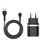 شاحن جداري Hoco C22A + كابل Micro USB