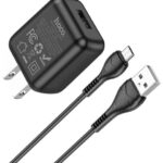 شاحن Hoco C22A + كابل Micro USB 2.1A أسود