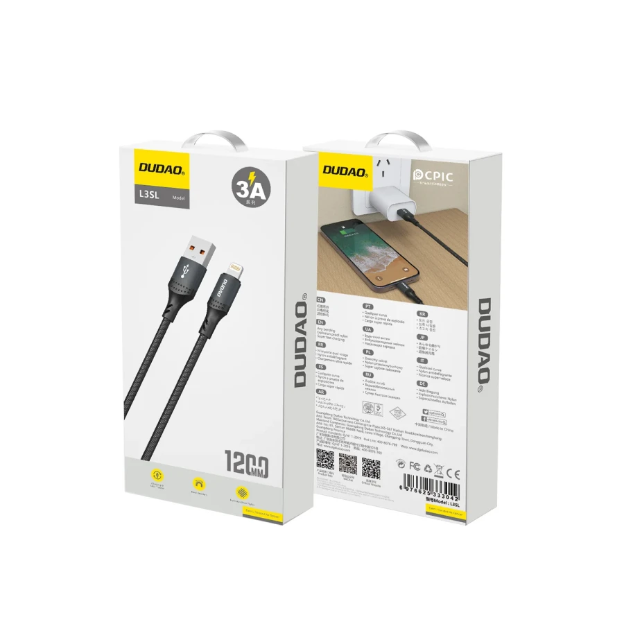 a04282fa-dbdb-4560-98e7-0b7f32e0c0b7 كابل Dudao L35M USB to Micro 3A - الصورة 1