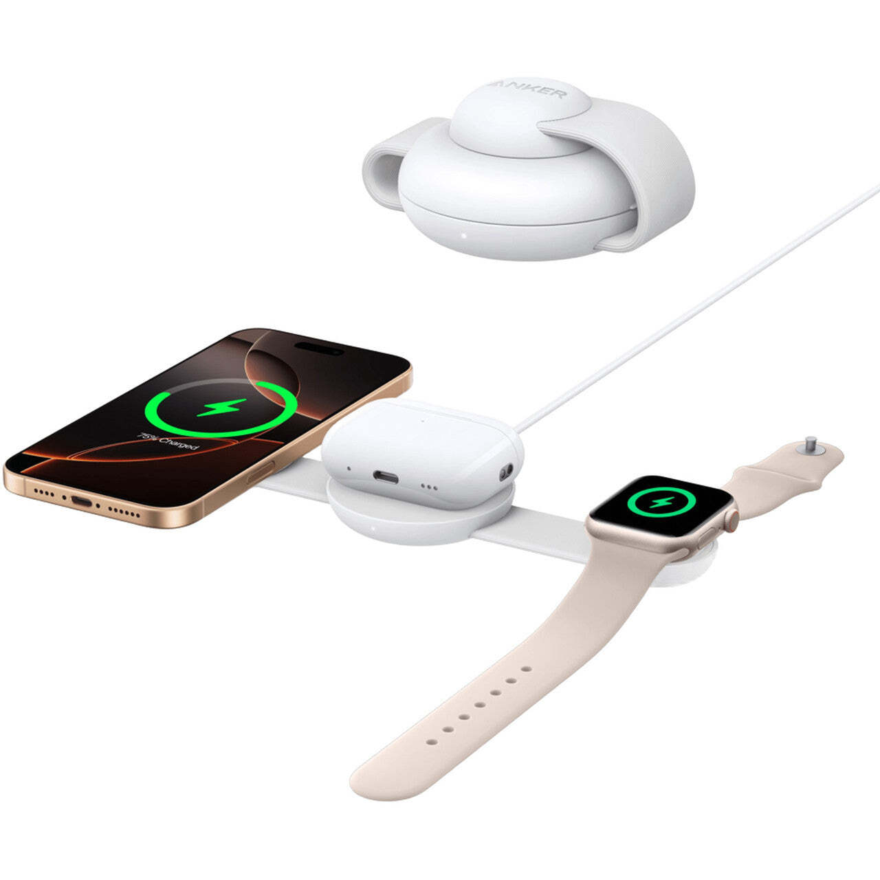 a138f666-a845-4115-95db-4a2a3cef4326 *شاحن Anker 3-in-1 MagSafe قابل للطي - الصورة 1